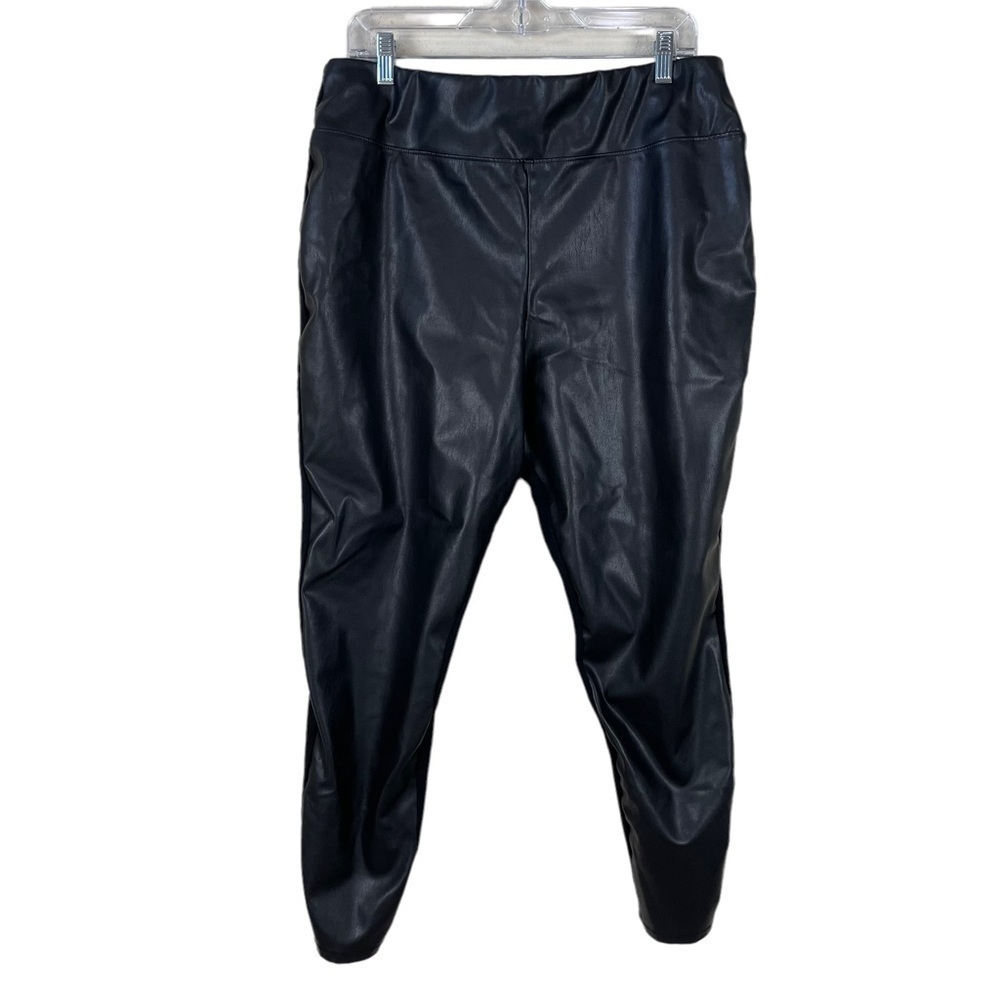 Bold Elements Black Faux Leather Leggings